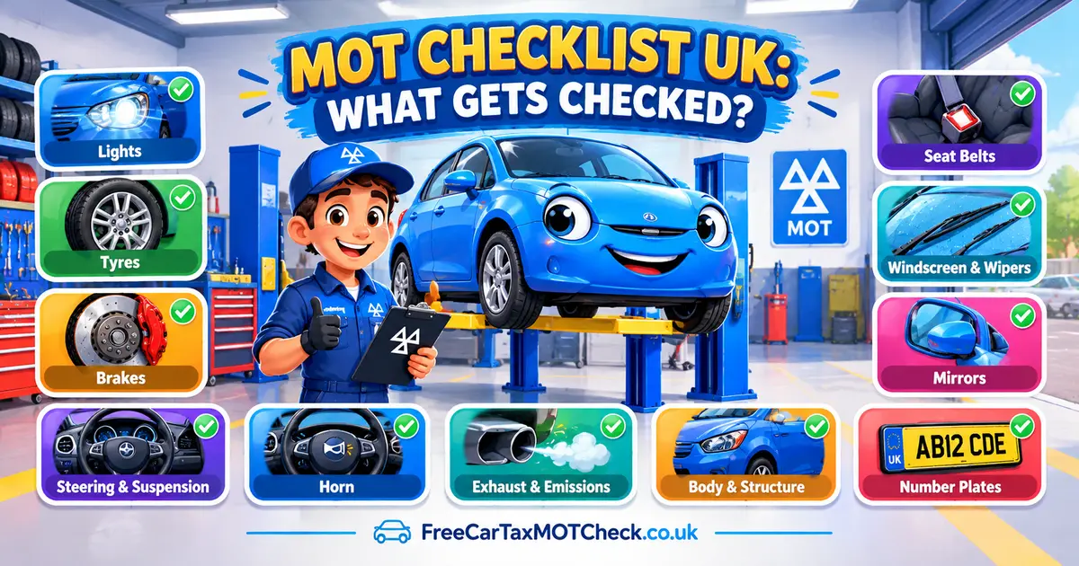 MOT Checklist: What Gets Checked on Every Test