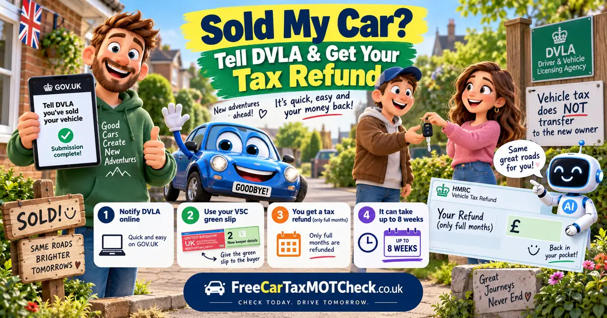 Sold My Car DVLA Guide: How to Notify and Claim Your Tax Refund