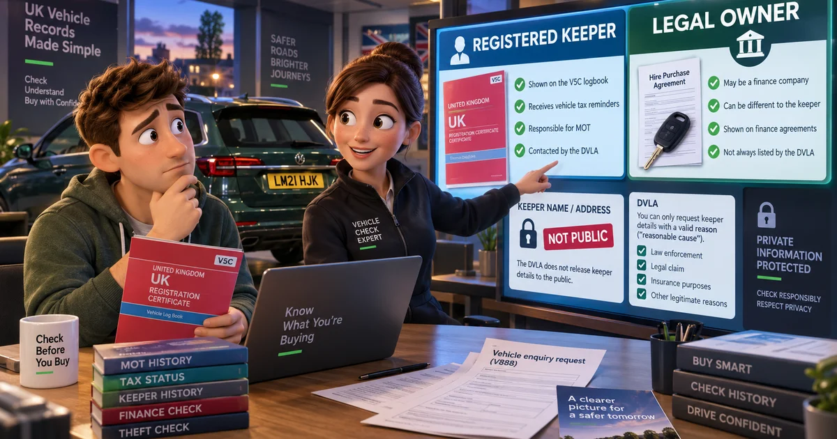 Who Is the Registered Keeper of a Car? What DVLA Will and Won't Tell You